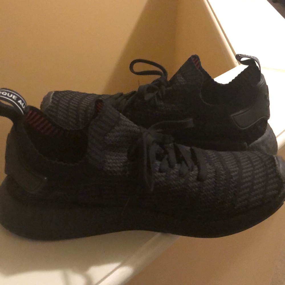 Adidas size 10 Triple Black primeknit